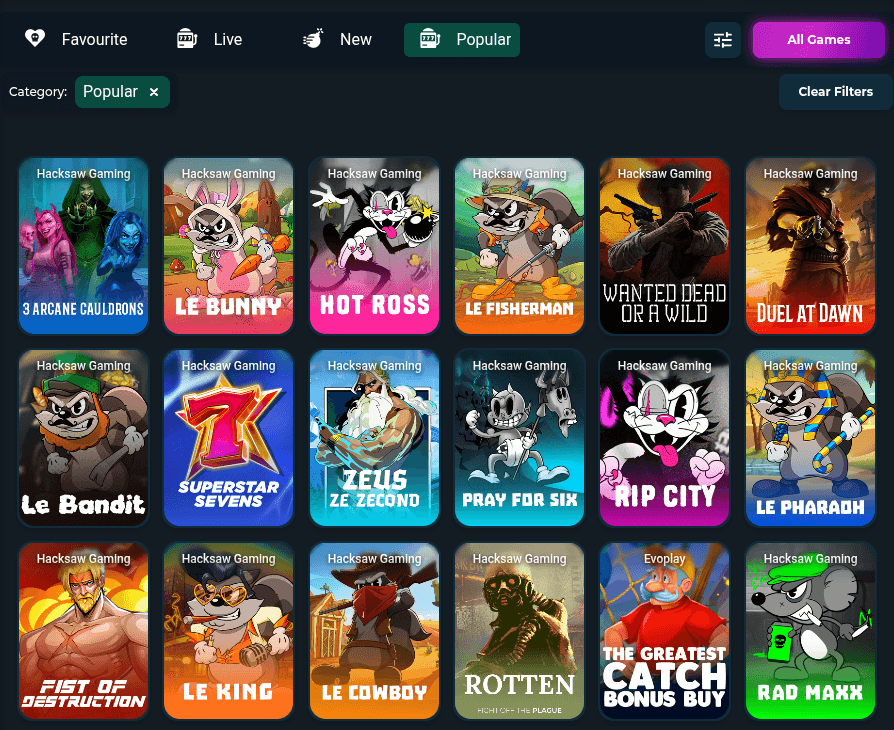 KukiMuki Casino Game Library